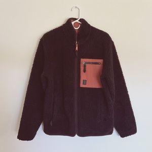 Topo Designs Sherpa Jacket - Men's - Black / Brick / Medium